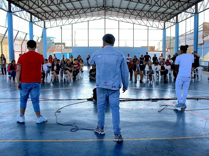 Jóvenes en reinserción social en Iquique revelan su creatividad musical