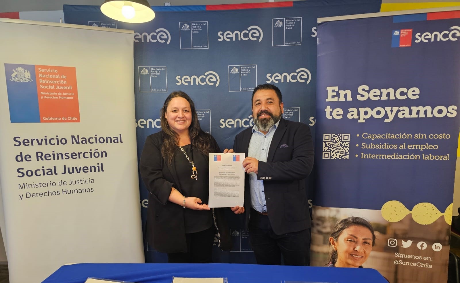 Convenio con Sence facilitará reinserción laboral