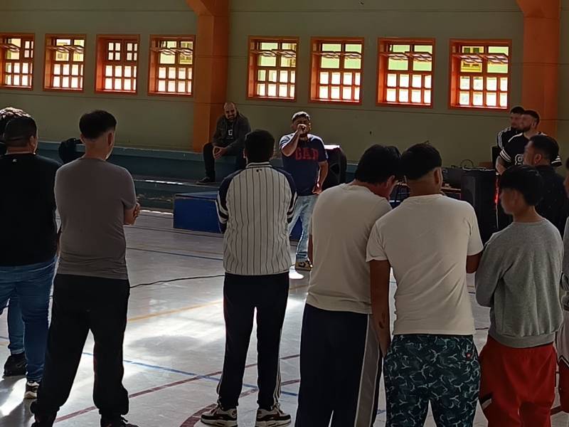 La Araucanía: Jóvenes del Centro de Justicia de Cholchol tuvieron encuentro artístico y solidario