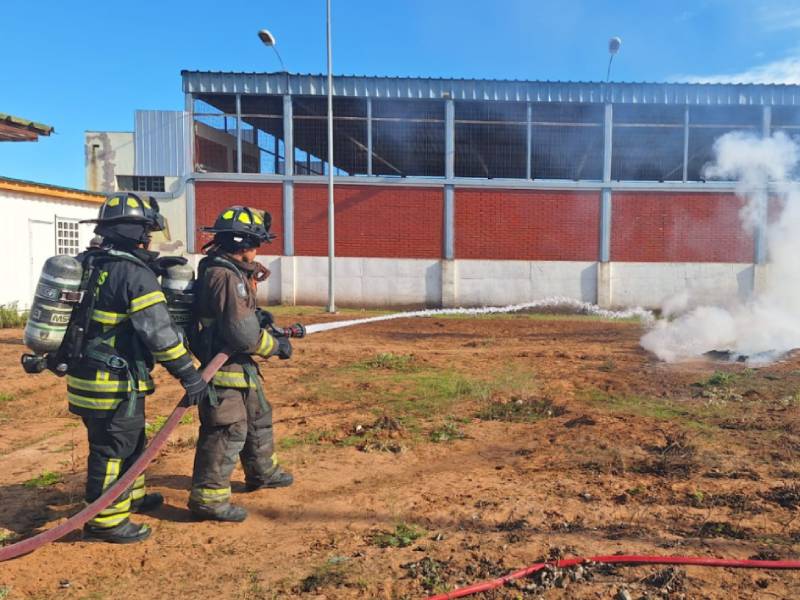 Coquimbo: Simulacro de incendio en centro de justicia juvenil refuerza preparación ante emergencias