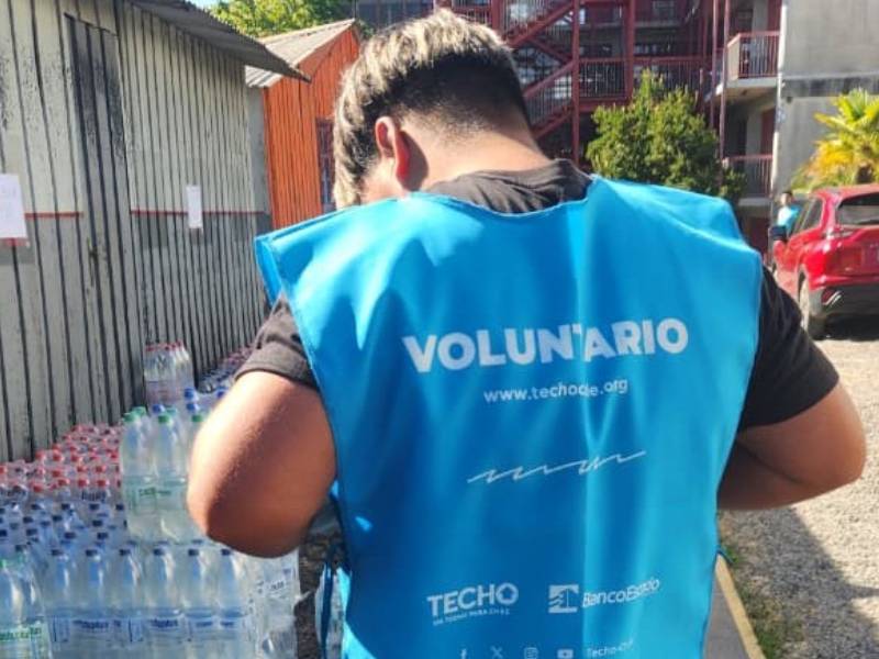 Biobío: Joven en reinserción se incorpora como voluntario en Techo Chile