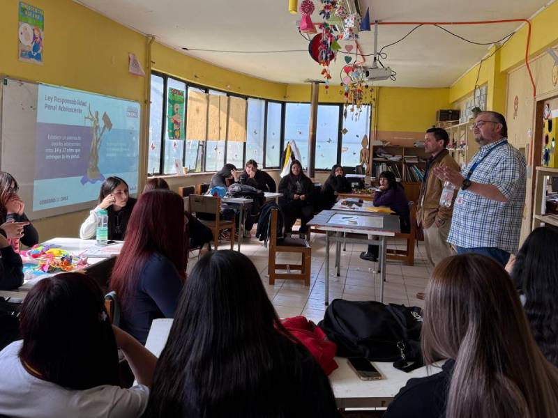 Los Ríos: Servicio fortalecerá charlas preventivas en establecimientos educacionales de la región