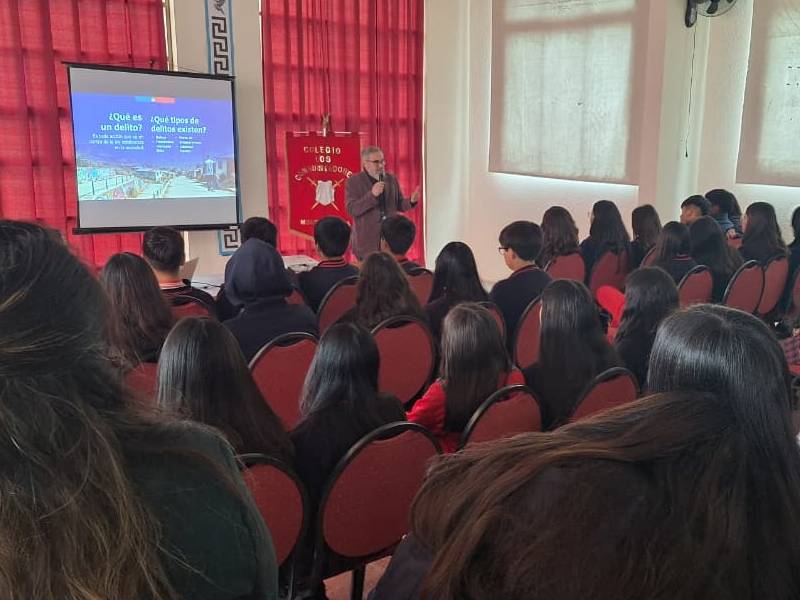 Coquimbo: Servicio de Reinserción Juvenil desarrolla taller sobre responsabilidad penal adolescente con estudiantes de Monte Patria